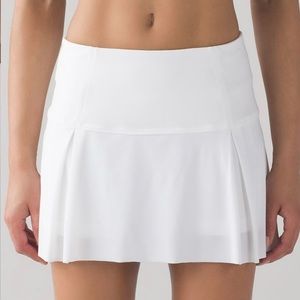 Lululemon White Lost In Pace Skirt